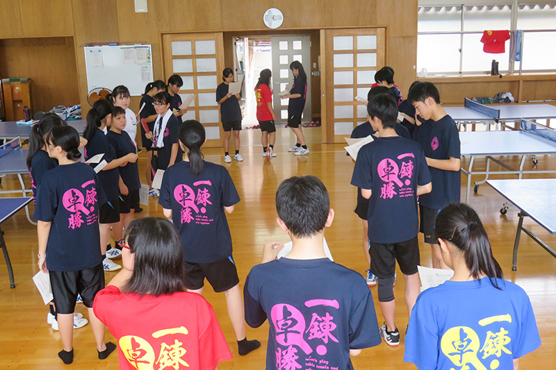 卓球部 男女 愛知県立古知野高等学校